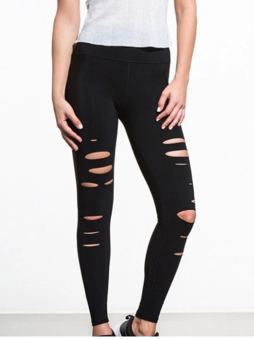 Alo Yoga Ripped Black Legging